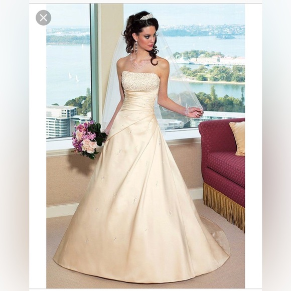 green emerald velvet dress Wedding Dress - Affordable - Plus Size Available - Maggie Sottero Derrick Marie Wedding Dress